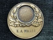 British Sporting Medal, "KA MILLER 1976", VF, AT382