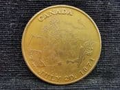 Canada, 1971 Souvenir Medallion (British Columbia Centenary), EF, NO375