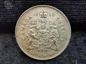 Canada, Silver (.800), 50 Cents 1963, AEF, DO44