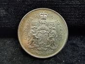 Canada, Silver (.800), 50 Cents 1965, AEF, DO22