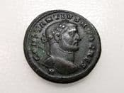 Constantius I (296-297 AD), AE Follis, Genius Standing, Trier Mint, VF, SC1173