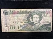 ECCB, 5 Dollars 1993, VG, BKN374