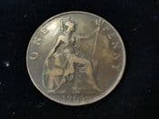 Edward VII, One Penny 1907, F, JO256