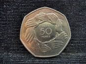 Elizabeth II, 50 Pence 1973 (EEC), EF, NO775