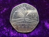 Elizabeth II, 50 Pence 2000 (Public Libraries), VF, SC1705