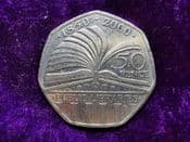Elizabeth II, 50 Pence 2000 (Public Libraries), VF, SC1949