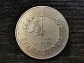 Elizabeth II, Five Pounds 1999 (Millennium), AUNC, AP094