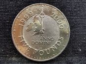 Elizabeth II, Five Pounds 1999 (Millennium), EF, OL456