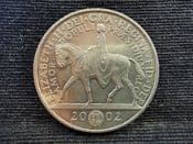 Elizabeth II, Five Pounds 2002 (Golden Jubilee), EF, NO057
