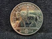 Elizabeth II, Five Pounds 2002 (Golden Jubilee), UNC, NO460