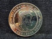Elizabeth II, Five Pounds 2002 (Queen Mother Memorial), UNC, NO458