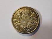 Elizabeth II, One Pound 2015 (Royal Arms), VF, JO217