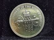 Elizabeth II, Two Pounds 1989 (Bill of Rights), AUNC, JU343