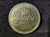 Elizabeth II, Two Pounds 1989 (Bill of Rights), VF, AG345
