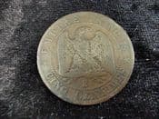 France, 5 Centimes 1853 B, Fair, JO533