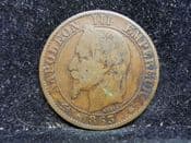 France, 5 Centimes 1863 A, F, JU907