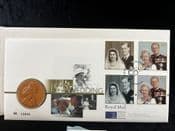 GB, 1997 Stamp & Coin Cover (Golden Wedding), With British £5, NE024