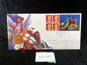 GB, 1999 Stamp & Coin Cover (Rugby World Cup), With British £2, NE089