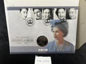 GB, 2002 Stamp & Coin Cover (Golden Jubilee), With British £5, NE052
