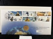 GB, 2003 Stamp & Coin Cover (Extreme Endeavours), With British £1, NE021