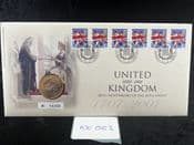 GB, 2007 Stamp & Coin Cover (Act of Union), With British £7, NE063