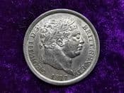 George III, Silver (.925), One Shilling 1817, EF+, SC218