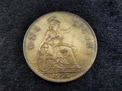 George V, One Penny 1927, EF, NO570
