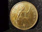 George VI, One Penny 1937, AEF, JL367
