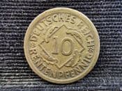 Germany, 10 Rentenpfennig 1924 D, F, OL535