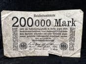 Germany, 200'000 Marks 1923, Poor, BKN176
