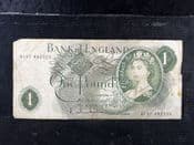 Great Britain, £1, J Q Hollom 1962-66 (A19Y), Poor, BKN41