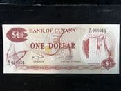 Guyana, One Dollar 1992, EF, BKN364