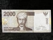 Indonesia, 2000 Rupiah 2011, VG, BKN204