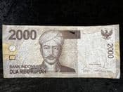 Indonesia, 2000 Rupiah 2015, Poor, BKN201