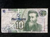 Northern Bank, Belfast, Ten Pounds 2005, VG, BKN93