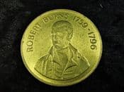 Robert Burns, Souvenir Medallion, VF, JO490