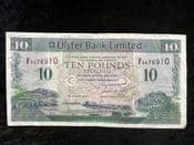 Ulster Bank, Belfast, Ten Pounds 2007, VG, BKN92