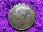 Victoria, One Penny 1859, AEF, SC1225