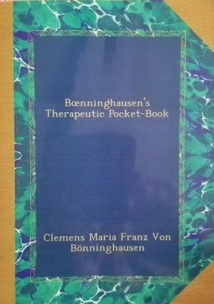 Boenninghausen, CMF - Therapeutic Pocket-Book