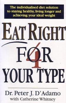 d'Adamo, Dr Peter - Eat Right 4 Your Type (2nd hand)