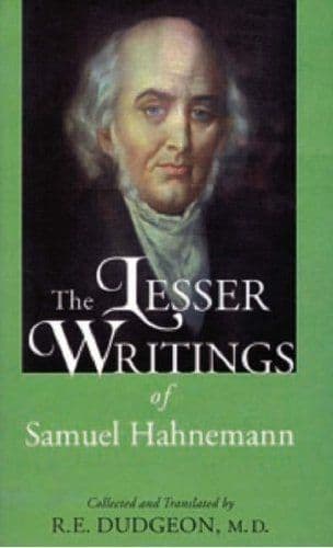 Dudgeon, R E - Lesser Writings of Samuel Hahnemann