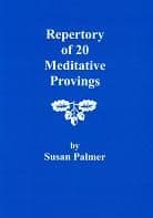 Palmer, S - Repertory of 20 Meditative Provings