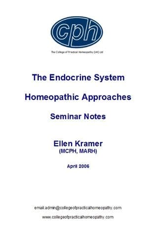 Kramer, E - Understanding The Endocrine System and Homeopathy