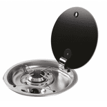 FC1345 ROUND 1 BURNER HOB WITH GLASS LID