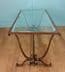 French wrought iron gold coffee table