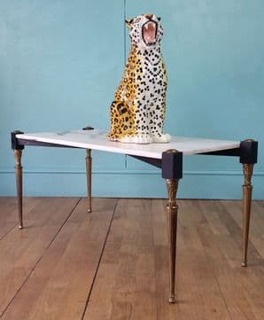 Italian white marble coffee table - SOLD