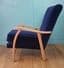 Mid century velvet lounge chair