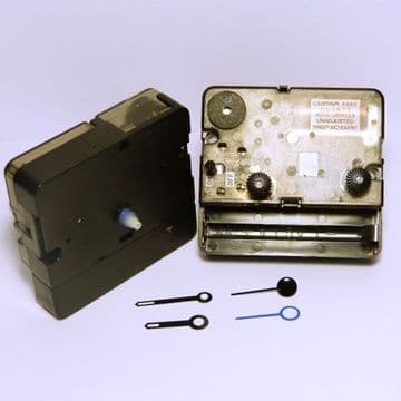 Ostar F555 Quartz alarm clock movement with hands, short 7mm shaft (AMS 007)
