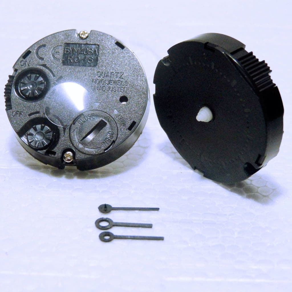 Quartz mini round alarm clock movement AMR 012