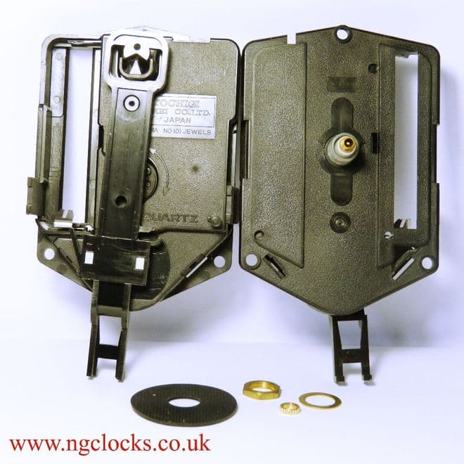 Replacement Tochigi Quartz Pendulum Clock Movement 17mm Shaft Length